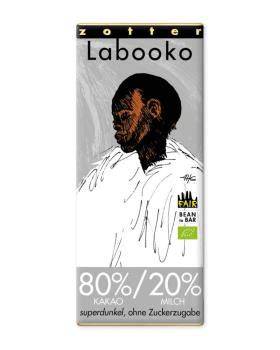 Zotter Super Dark Schokolade 80% Kakao ohne Zucker