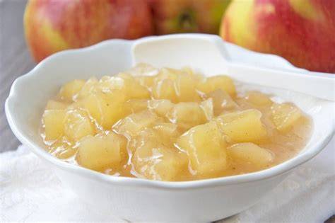 Zubereitung Apfelkompott für Apfelpudding