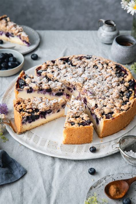Zubereitung Schritt-für-Schritt Heidelbeer Käsekuchen