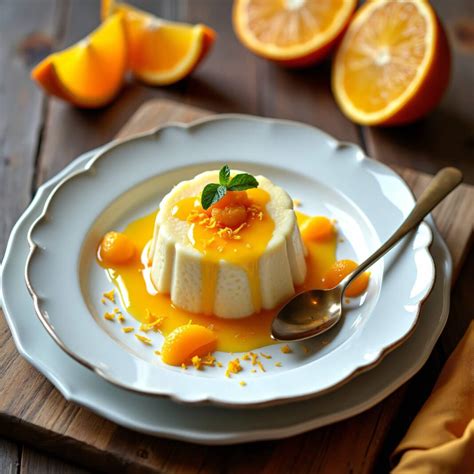Zubereitung der Orangenfilets und Fruchtspiegel