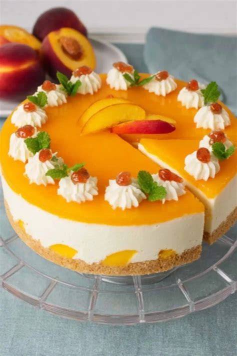 Zubereitung der Pfirsich Mascarpone Torte Schritt für Schritt