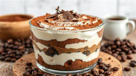 Zubereitung der Tiramisufüllung: Sahne, Mascarpone und Espresso