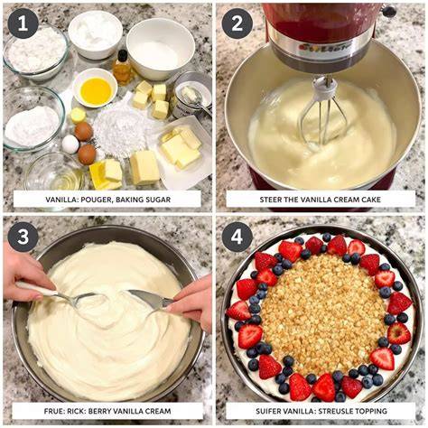 Zubereitung der Vanillecreme im Topf