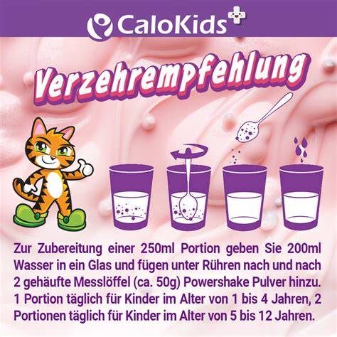 Zubereitung einer Portion Trinknahrung aus Pulver