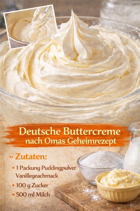 Zubereitung einer cremigen Buttercreme