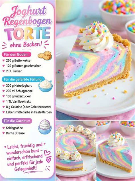Zubereitung für Regenbogen-Kuchenböden