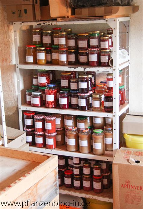 Zubereitung und Lagerung von Marmelade im Keller