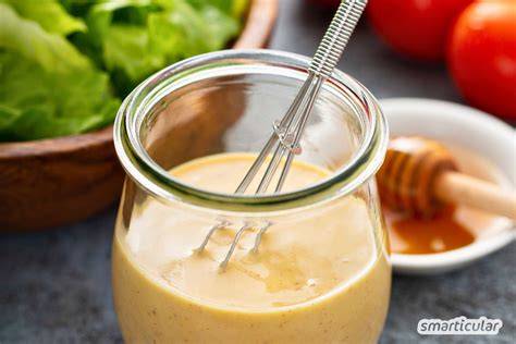 Zubereitung von Honig-Senf-Sauce