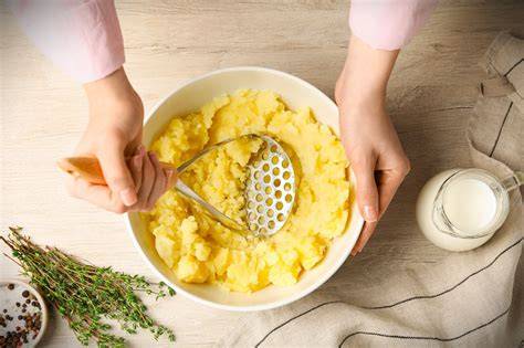 Zubereitung von Kartoffelpüree