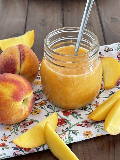 Zubereitung von Pfirsichmus ohne Zucker