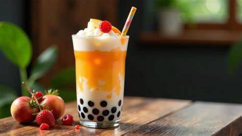 Zubereitung von Tapioka-Perlen und Zusammensetzen von Bubble Tea