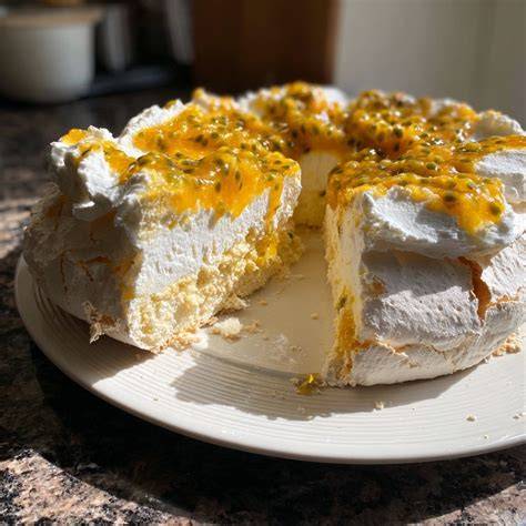 Zubereitungsprozess Pavlova im Ofen