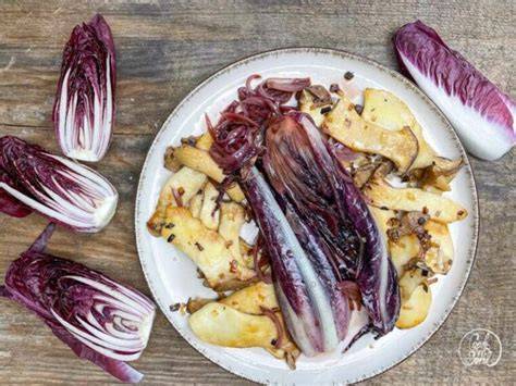 Zubereitungsschritte: Radicchio braten und karamellisieren