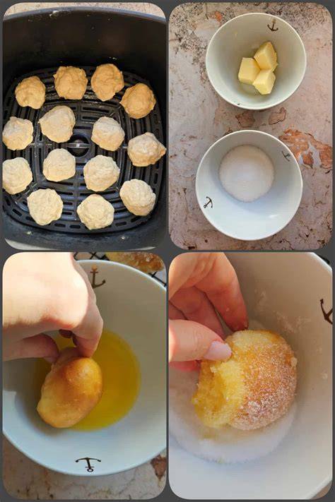 Zubereitungsschritte - Loukoumades Goldbraun frittieren