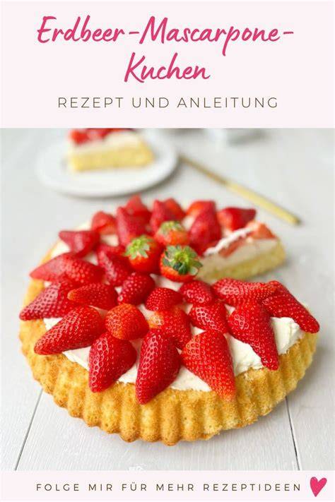 Zubereitungsschritte Erdbeer-Mascarpone-Kuchen, Schritt-für-Schritt