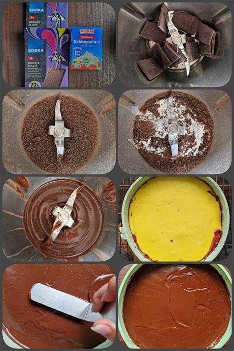 Zubereitungsschritte Ganache für Fondanttorte