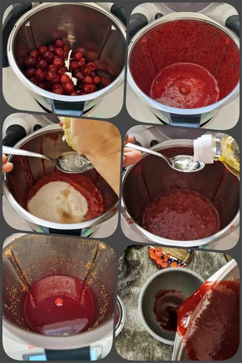 Zubereitungsschritte Jostabeeren-Marmelade als Infografik