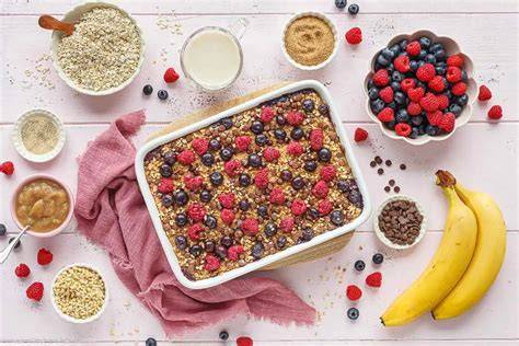 Zubereitungsschritte für Baked Oats - von den Zutaten bis zum fertigen Auflauf