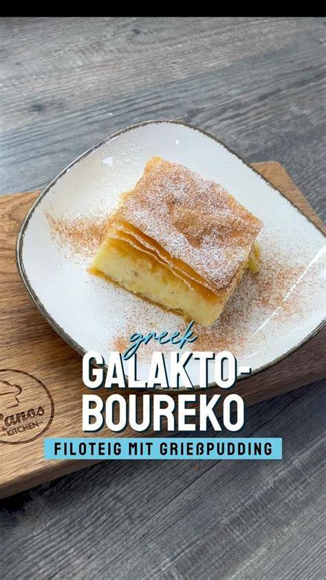 Zubereitungsschritte für Galaktoboureko mit Filoteig und Sirup