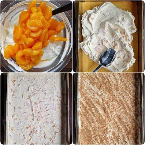 Zubereitungsschritte für Mandarinen-Eis