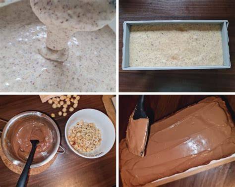 Zubereitungsschritte für Nusskuchen