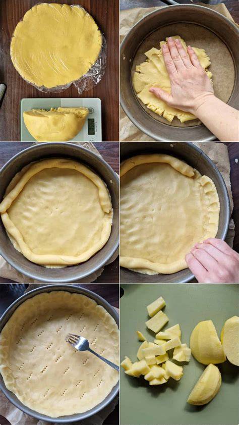 Zubereitungsschritte für schnellen Apfelkuchen