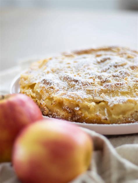 Zubereitungsschritte klassischer Apfelkuchen - Infografik