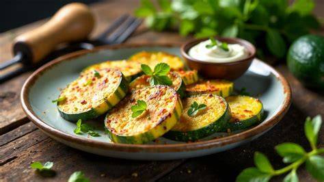 Zucchini- und Nuss-Zutaten auf der Arbeitsfläche