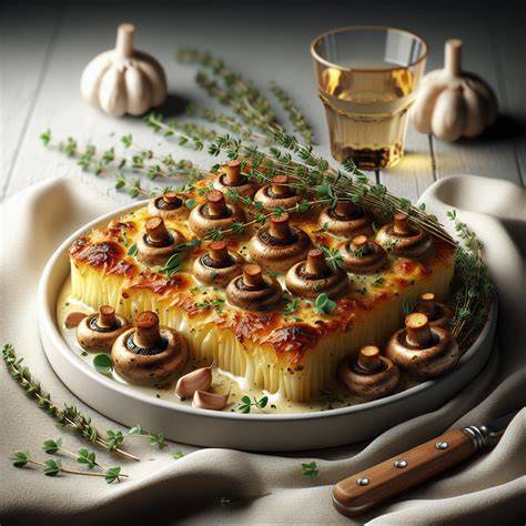 Zucchini-Frischkäse-Tarte mit Knoblauch und Thymian