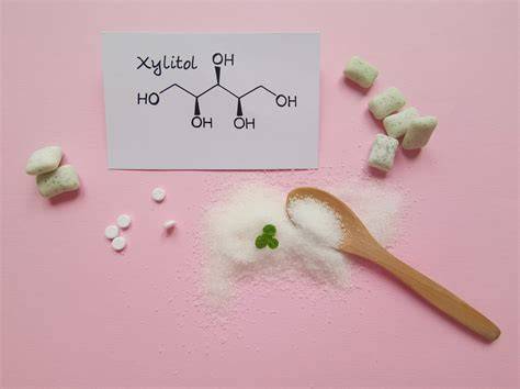 Zuckeralkohole: Xylit und Erythrit Molekülstruktur