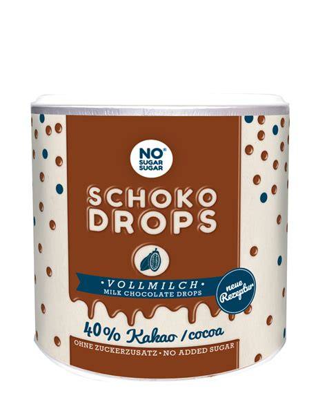 Zuckerfreie Schokodrops und Magerquark