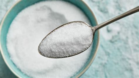 Zuckerkristalle Erythrit in Pulverform
