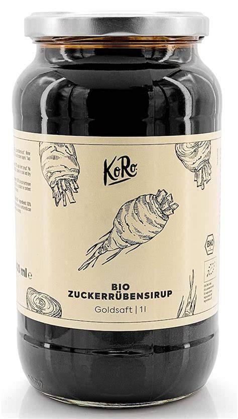 Zuckerrübensirup Glas und Löffel
