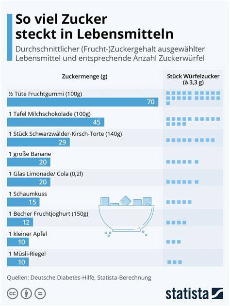 Zuckerstücke im Nutellaglas - Infografik