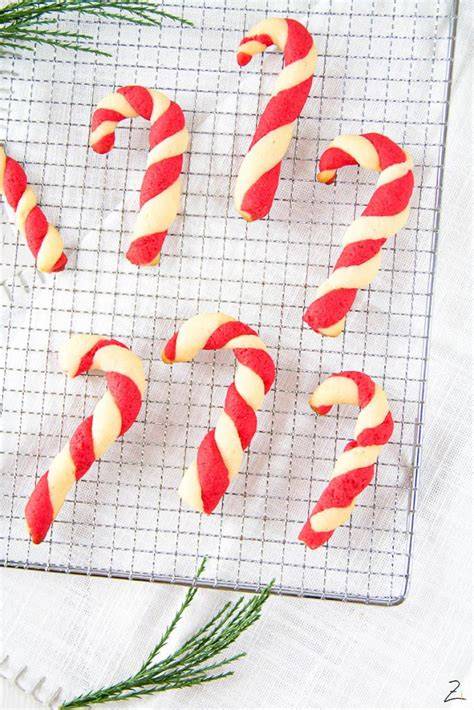 Zuckerstangen Plätzchen vor dem Backen