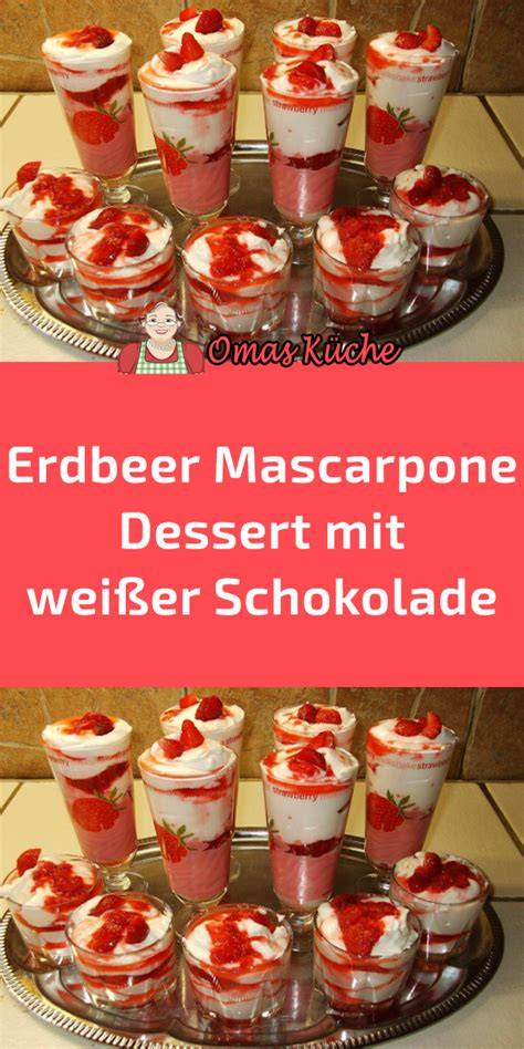 Zutatenübersicht: Quark, Mascarpone, Sahne, Erdbeeren, weiße Schokolade