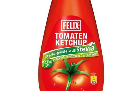 Zutatenübersicht Ketchup mit Stevia