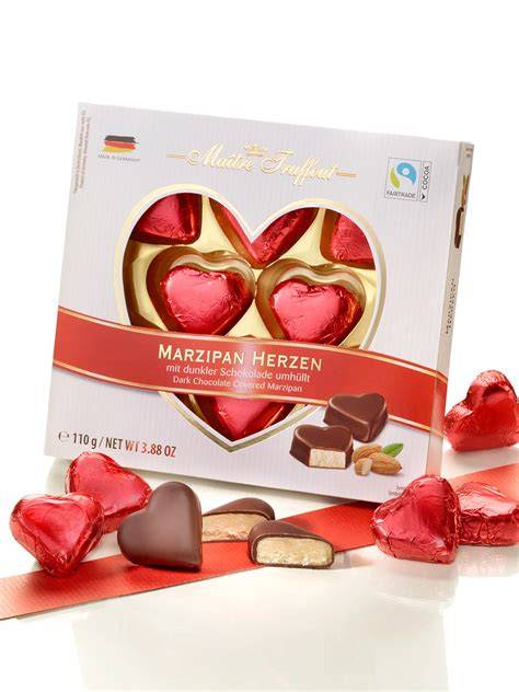 Zutatenübersicht Marzipanherzen