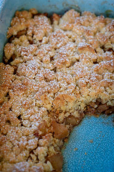 Zutatenübersicht für Apfel Schoko Crumble