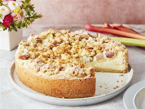 Zutatenübersicht für Rhabarber-Käsekuchen