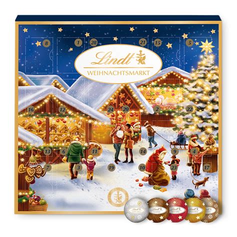Zutatenübersicht typischer Lindt-Adventskalender