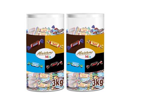 Zutatenübersicht und Allergene der Miniatures Mix Schokoriegel