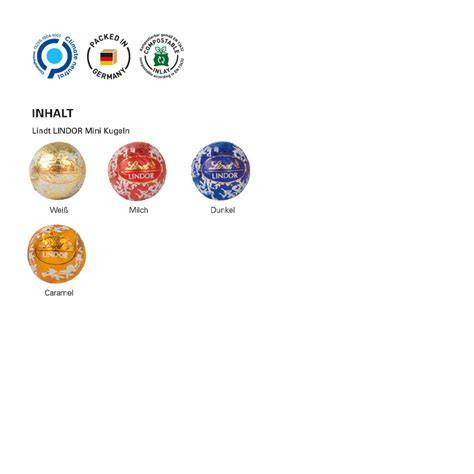 Zutatenübersicht und Allergenhinweise für Lindt Mini Kugeln