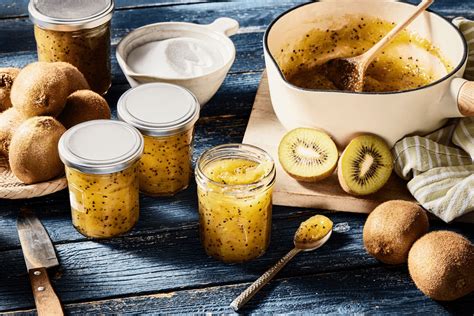 Zutaten Johannisbeere Kiwi Marmelade Mise en Place