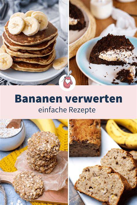 Zutaten aufgereiht: Bananen, Mehl, Schokolade