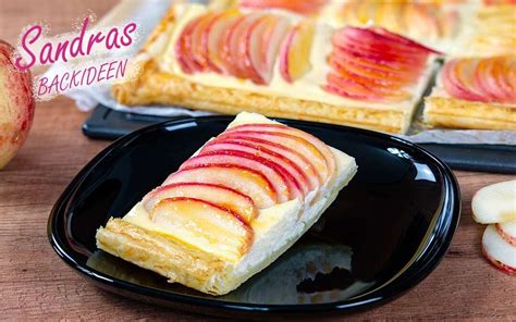 Zutaten für Apfelkuchen mit Blätterteig