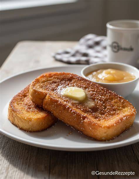 Zutaten für Arme Ritter: Brot, Eier, Milch, Zucker, Zimt, Butter