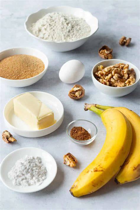 Zutaten für Bananenbrot