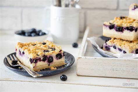 Zutaten für Blaubeer Käsekuchen mit Streusel