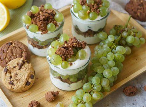 Zutaten für Cookie Weintrauben Dessert